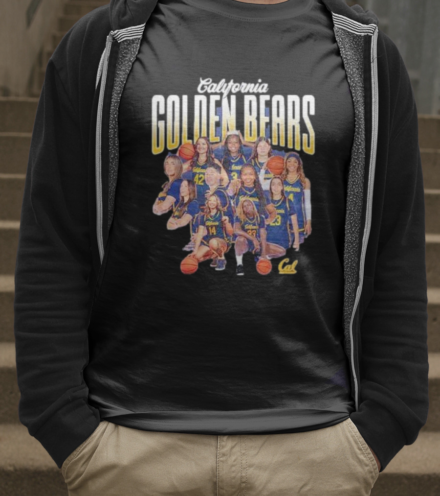 California Golden Bears Women’s Basketball Team Collage T-Shirt