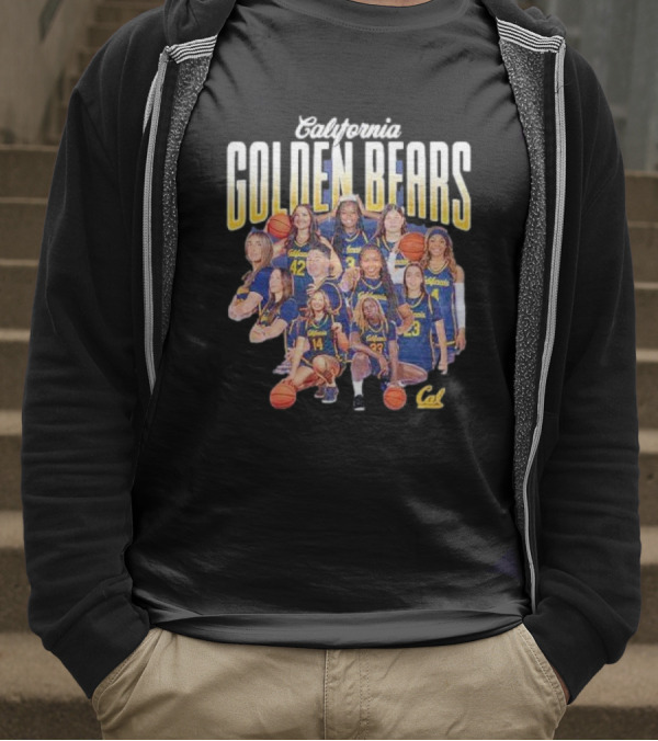 California Golden Bears Women’s Basketball Team Collage T-Shirt