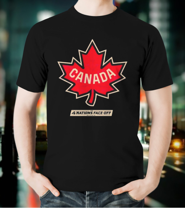 Canada 2025 4 Nations Face Off Vintage T-Shirt