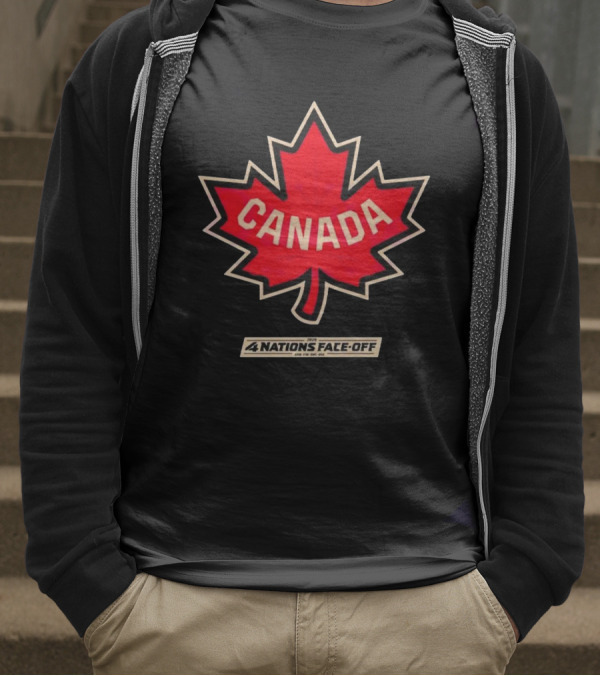Canada 2025 4 Nations Face Off Vintage T-Shirt