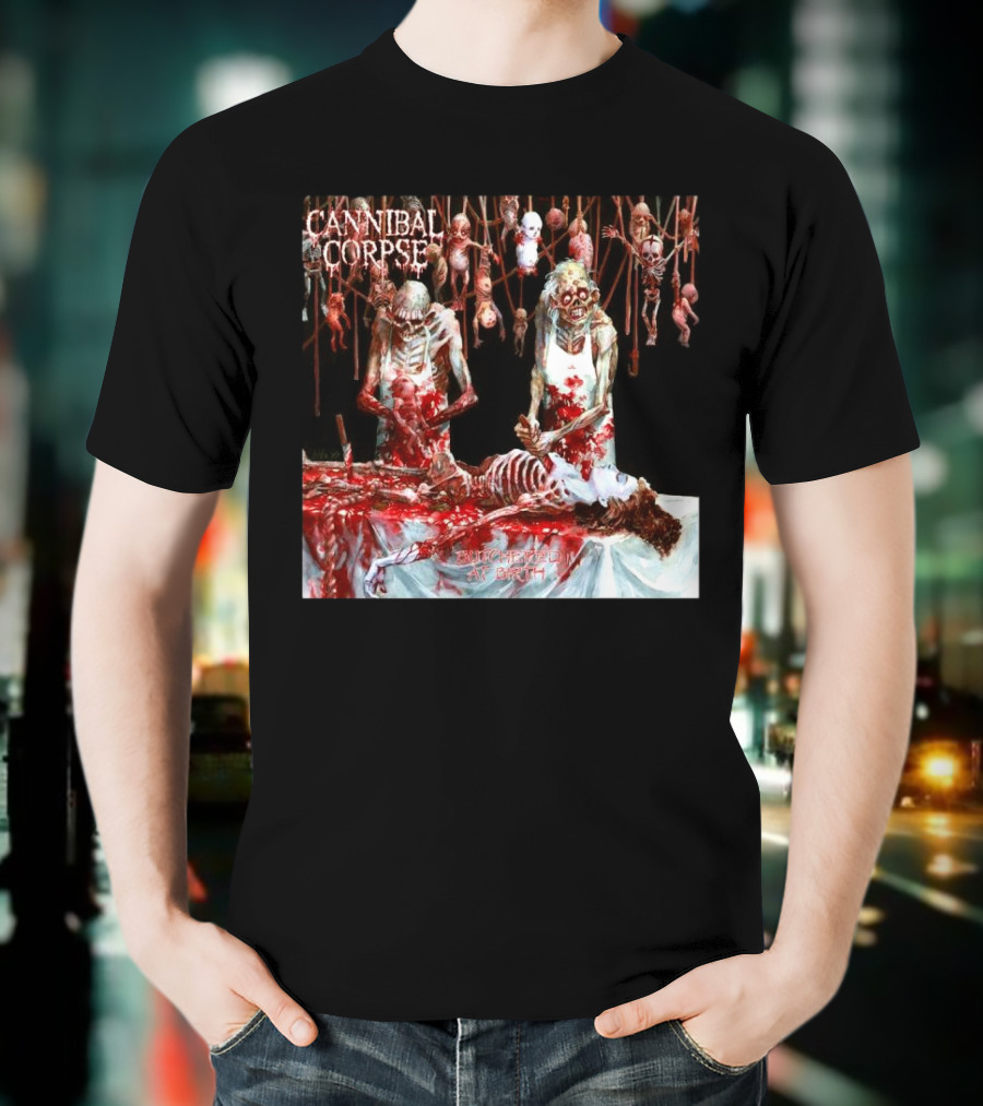 Cannibal Corpse Butchered At Birth 20th June 2025 T-Shirt