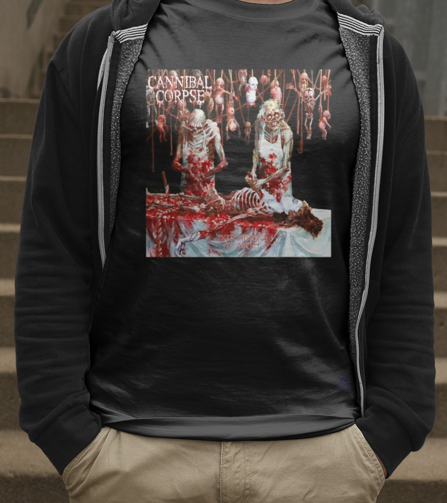 Cannibal Corpse Butchered At Birth 20th June 2025 T-Shirt