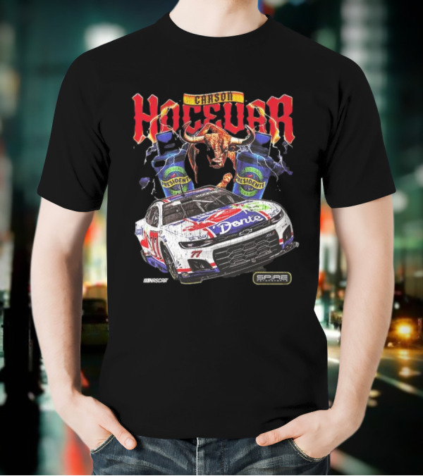 Carson Hocevar E2 Apparel Black Chili’s Car T-Shirt