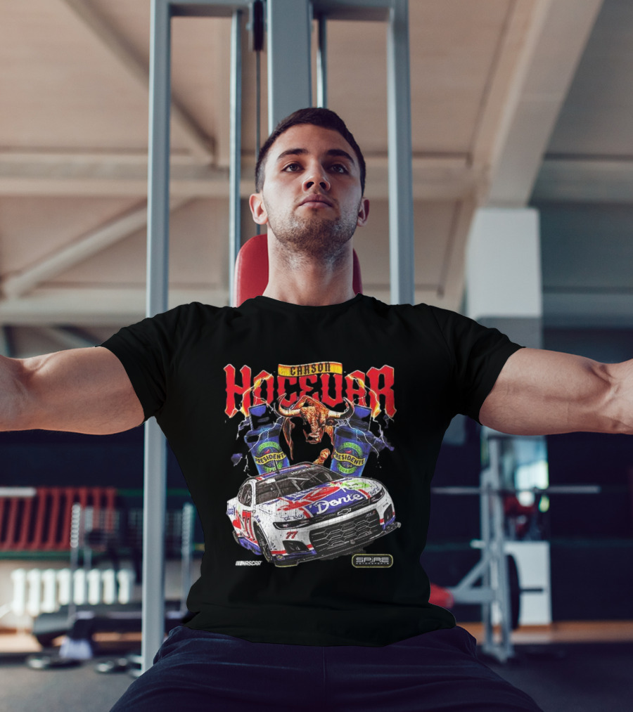Carson Hocevar E2 Apparel Black Chili’s Car T-Shirt