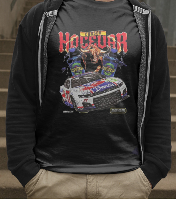 Carson Hocevar E2 Apparel Black Chili’s Car T-Shirt