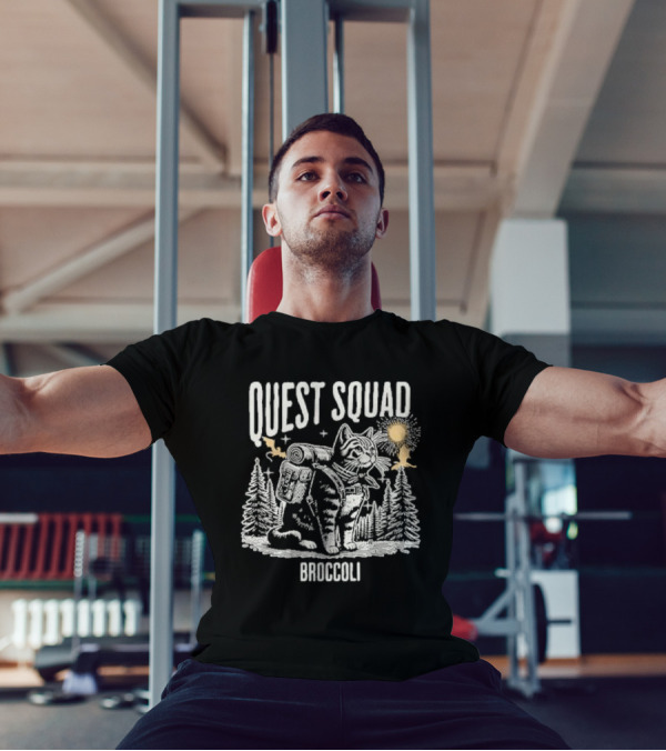 Cat Onyx Storm Quest Squad Broccoli T-Shirt