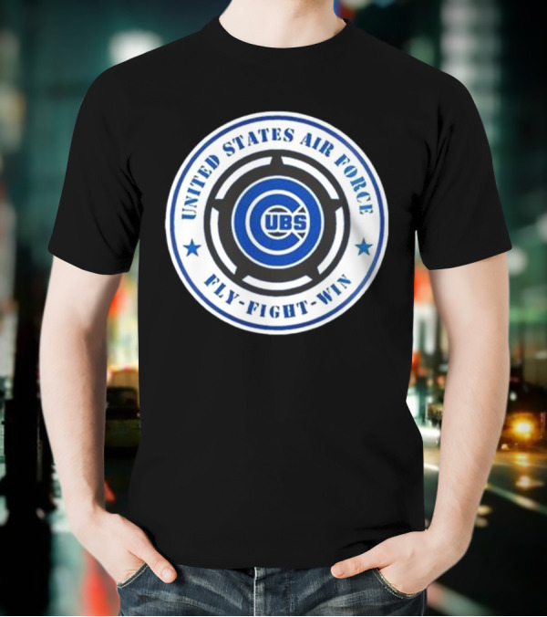 Chicago Cubs United States Air Force Fly Fight Win Military Appreciation Night 2025 T-Shirt