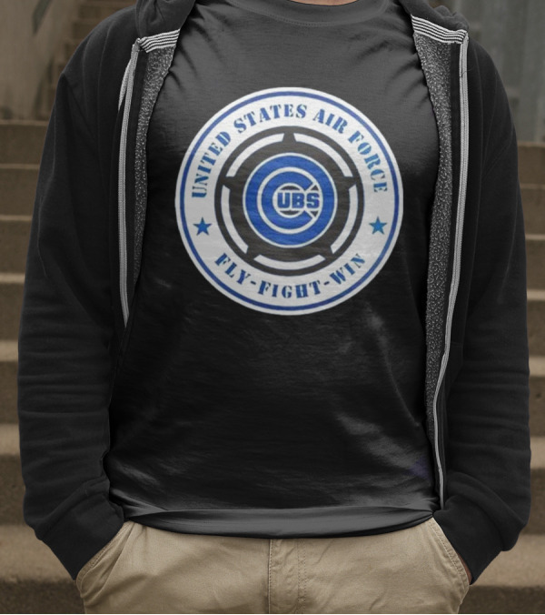 Chicago Cubs United States Air Force Fly Fight Win Military Appreciation Night 2025 T-Shirt