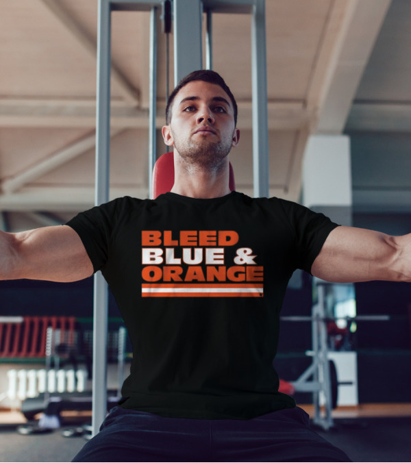 Chicago Football Bleed Blue & Orange T-Shirt