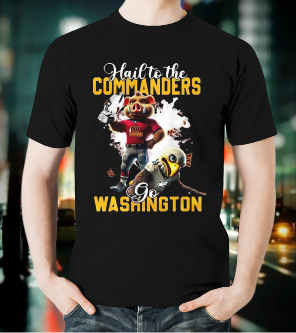 Champs On Our Way To The Washington Commanders Hail To The Go Mascot 2025 T-Shirt