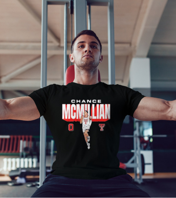 Chance McMillian Texas Tech Red Raiders Cartoon Player T-Shirt