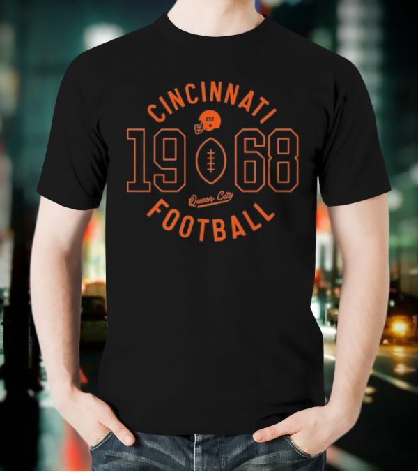 Cincinnati Football 1968 Circle Logo T-Shirt