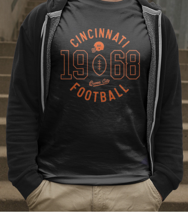 Cincinnati Football 1968 Circle Logo T-Shirt