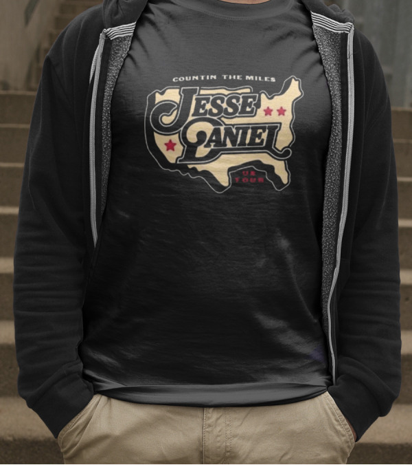 Countin’ The Miles Jesse Daniel Us Tour T-Shirt