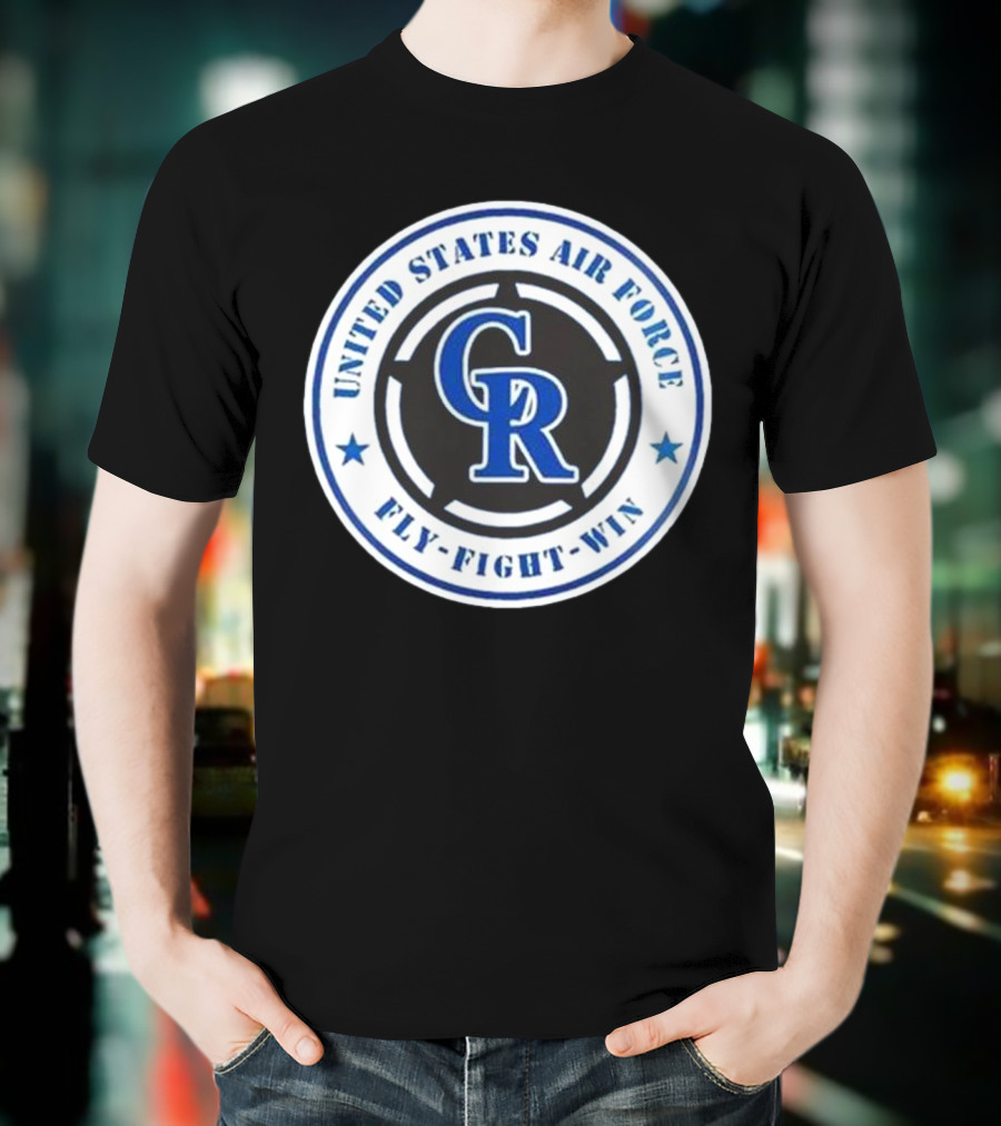 Colorado Rockies United States Air Force Fly Fight Win Military Appreciation Night 2025 T-Shirt