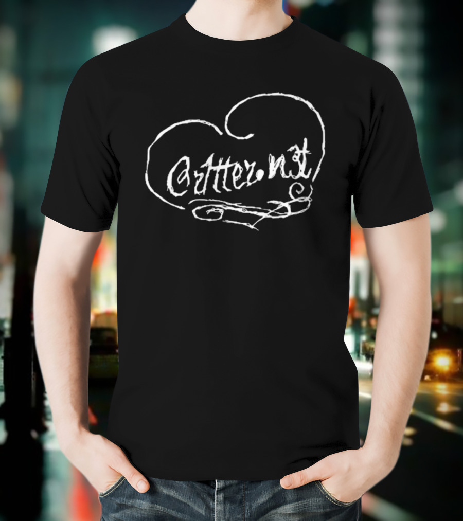 Cr1tter Wearing Cr1tter.N3t Heart T-Shirt