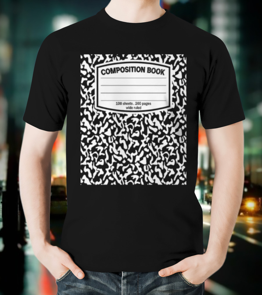 Composition Book Notebook T-Shirt