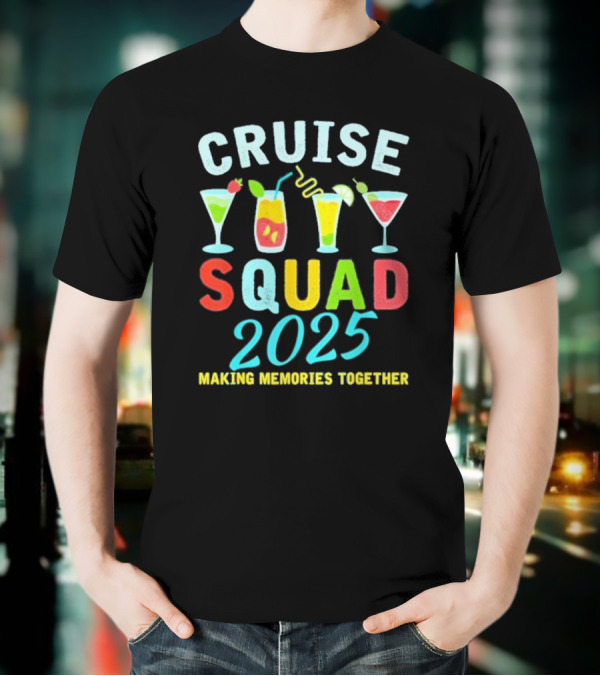 Cruise Squad 2025 Summer Vacation Matching Family Group T-Shirt