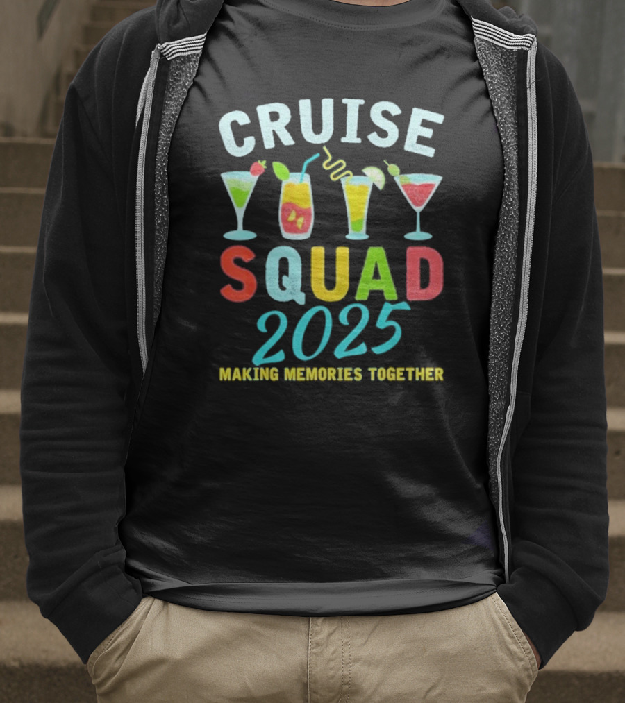 Cruise Squad 2025 Summer Vacation Matching Family Group T-Shirt