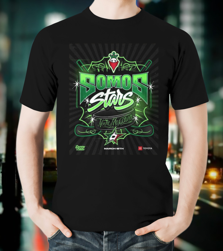 Dallas Stars Feliz Noche Mexicana T-Shirt