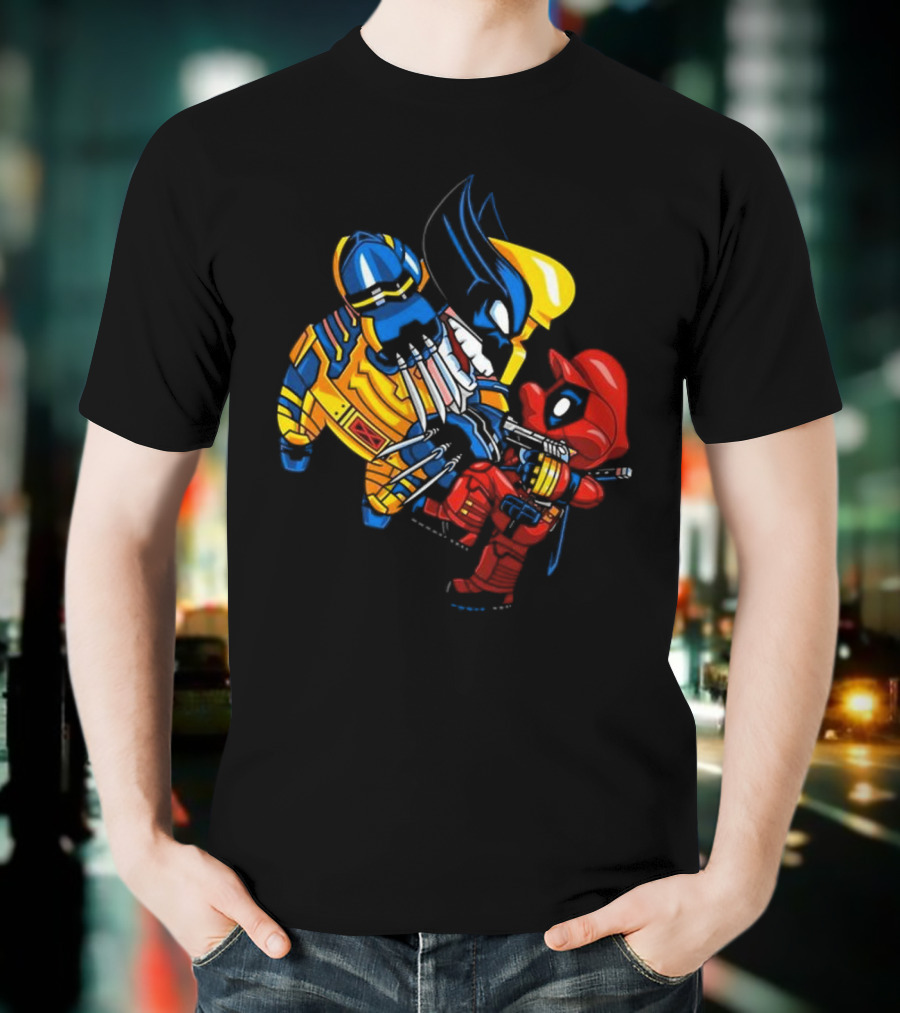 Deadplumber And Warverine Mashup Battle T-Shirt
