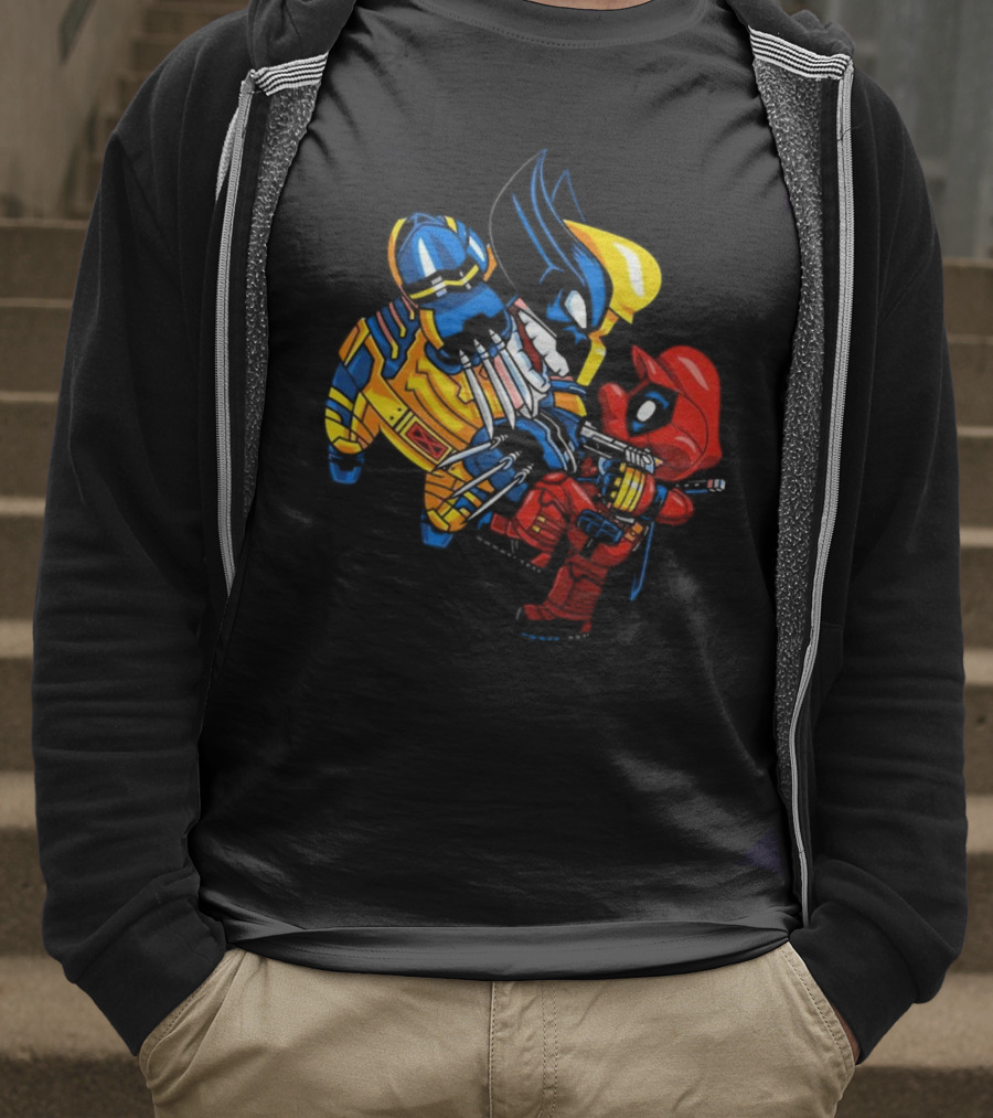 Deadplumber And Warverine Mashup Battle T-Shirt