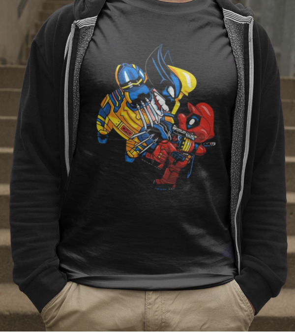 Deadplumber And Warverine Mashup Battle T-Shirt
