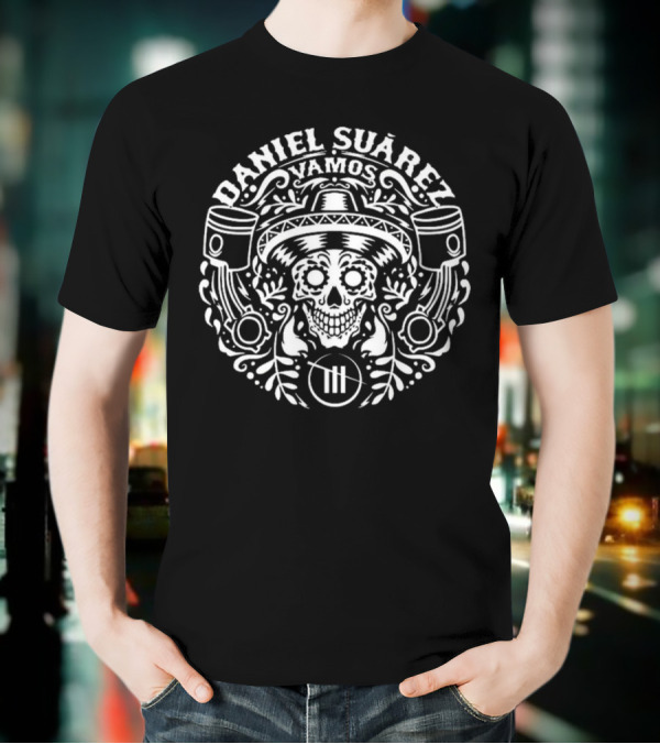 Daniel Suarez Trackhouse Racing Team Collection Black Name Crest T-Shirt