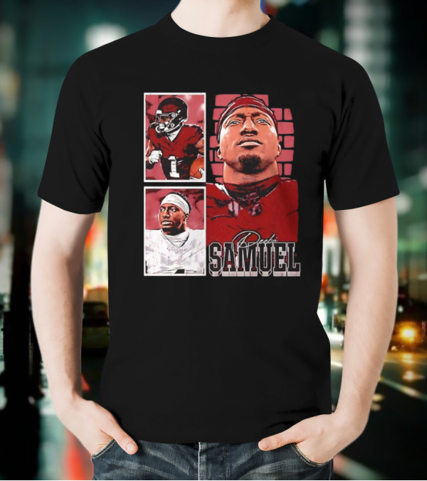 Deebo Samuel Washington Commanders NFLPA Football Signature Vintage T-Shirt