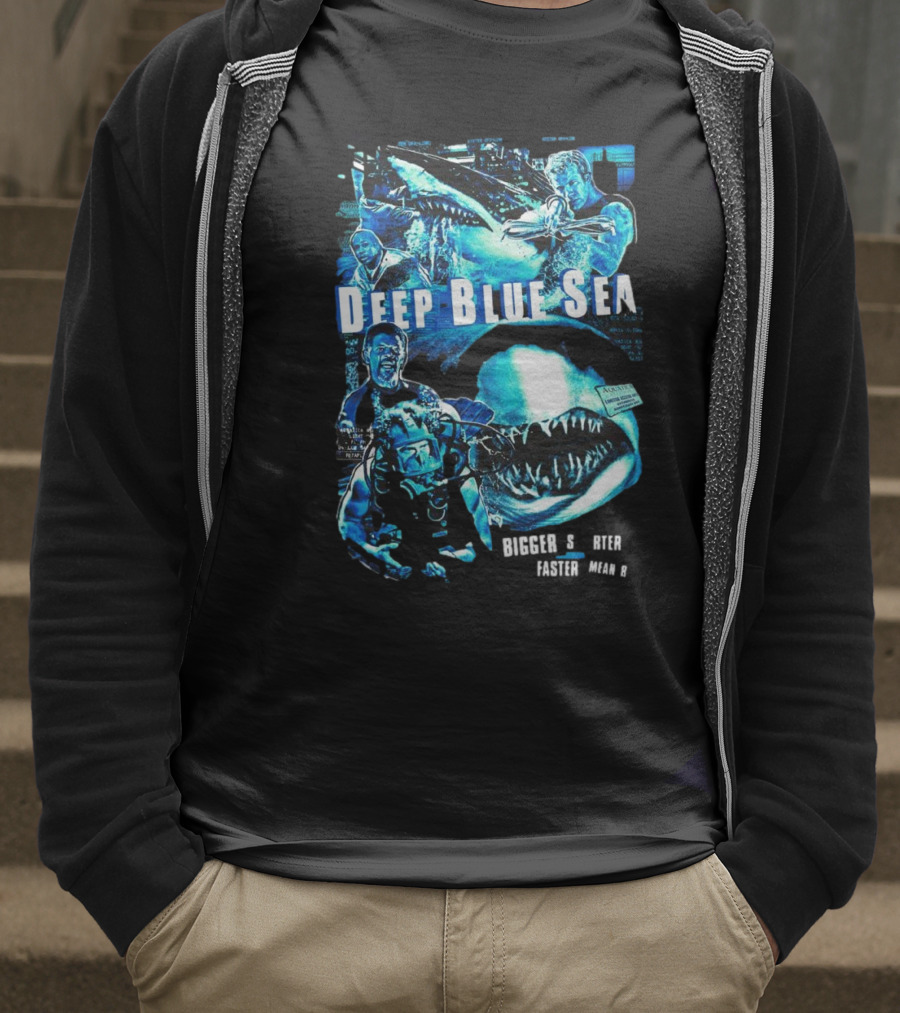 Deep Blue Sea Bigger Smarter Faster Meaner T-Shirt