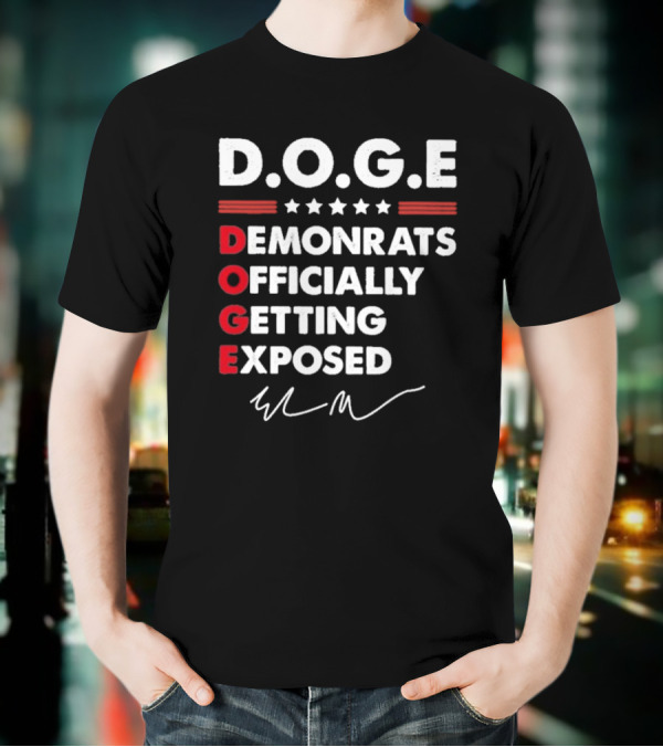 Doge Department Of Government Efficiency Signature T-Shirt