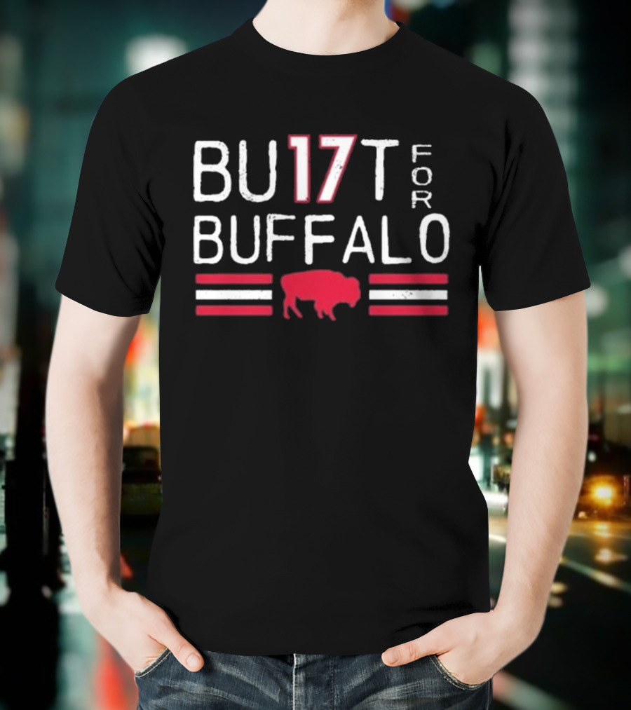 Eric Wood Wearing Bu17t For Buffalo Built For Buffalo T-Shirt