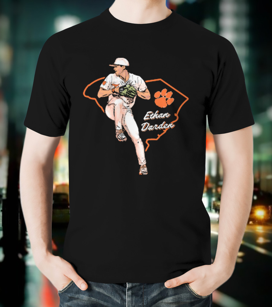 Ethan Darden Hometown Hero Clemson Tigers Baseball NCAA Division I 2025 T-Shirt