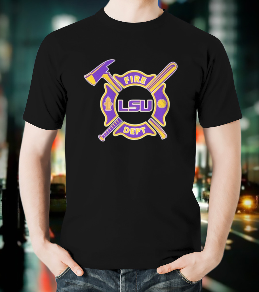 Fire Dept X LSU Tigers T-Shirt