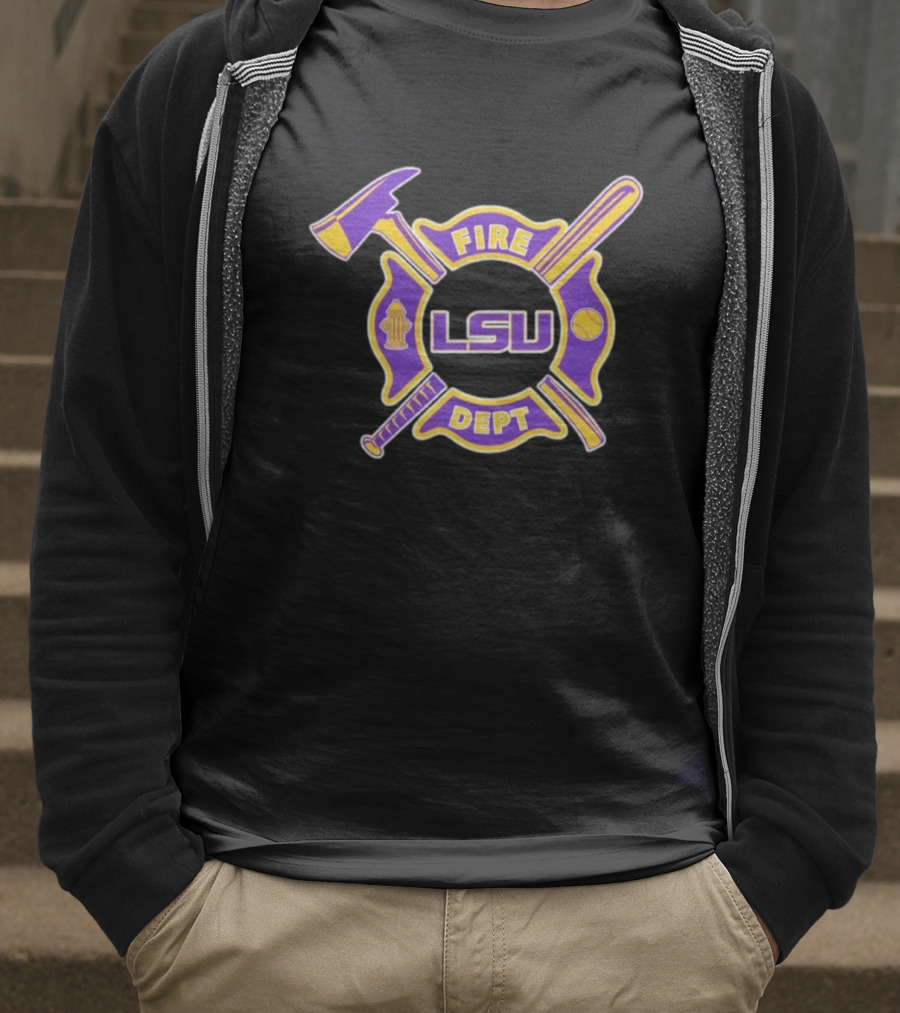 Fire Dept X LSU Tigers T-Shirt