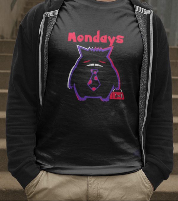 Even Gengar Hates Mondays T-Shirt