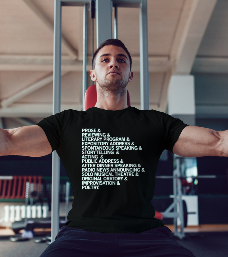 Events Speech List T-Shirt