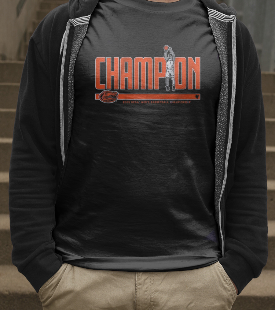 Florida Basketball Walter Clayton Jr. Champion 2025 T-Shirt