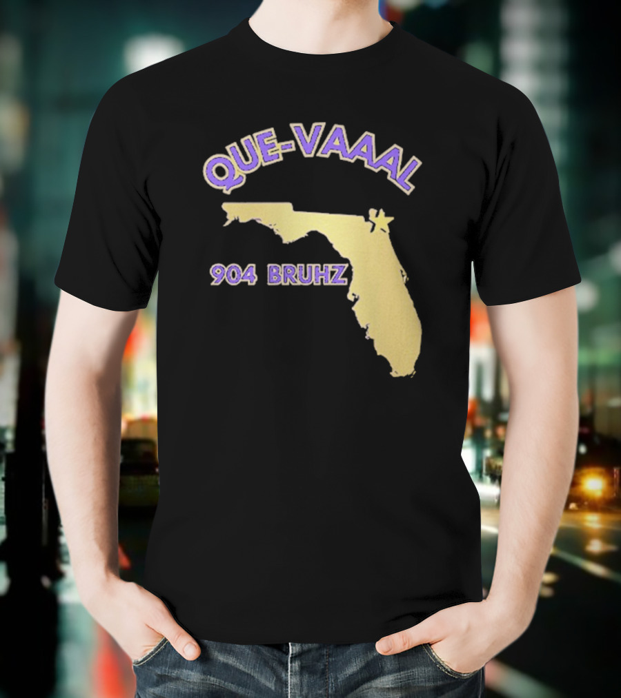 Florida State Map 904 Bruhz Que-Vaaal T-Shirt