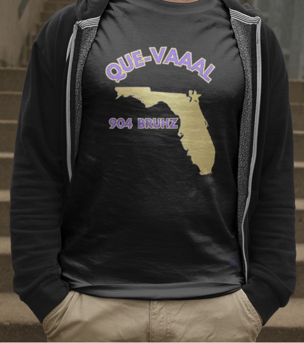 Florida State Map 904 Bruhz Que-Vaaal T-Shirt