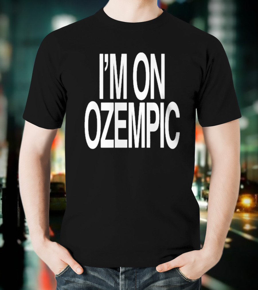 Fat Nick Wearing I’m On Ozempic T-Shirt