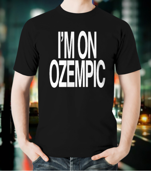Fat Nick Wearing I’m On Ozempic T-Shirt