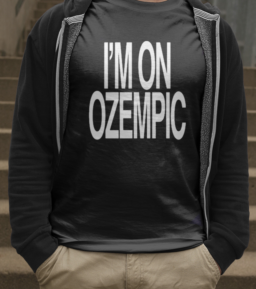 Fat Nick Wearing I’m On Ozempic T-Shirt