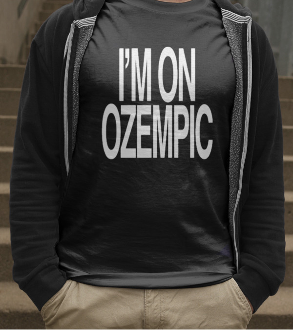 Fat Nick Wearing I’m On Ozempic T-Shirt