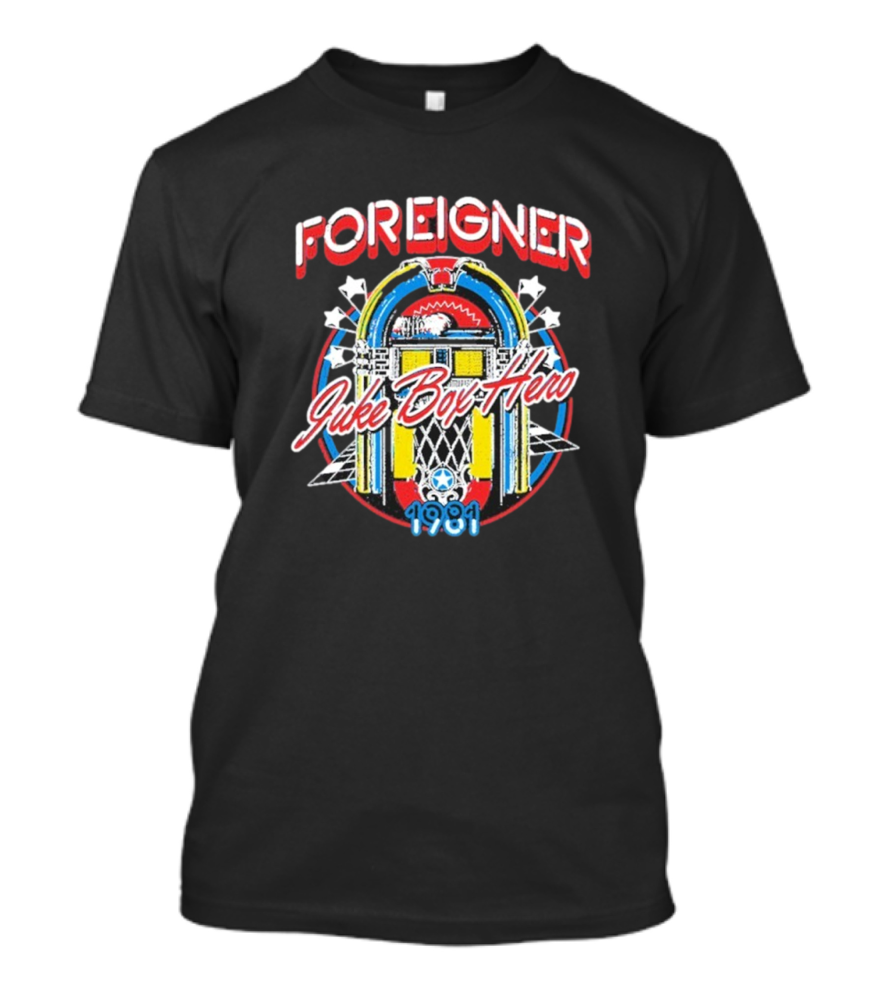 Foreigner Juke Box Hero 2025 T-Shirt
