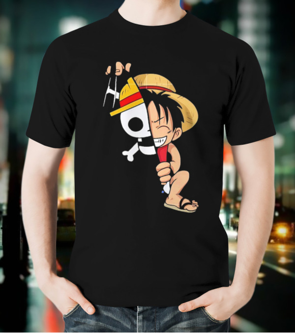 Funny Monkey D Luffy One Piece Anime Character T-Shirt
