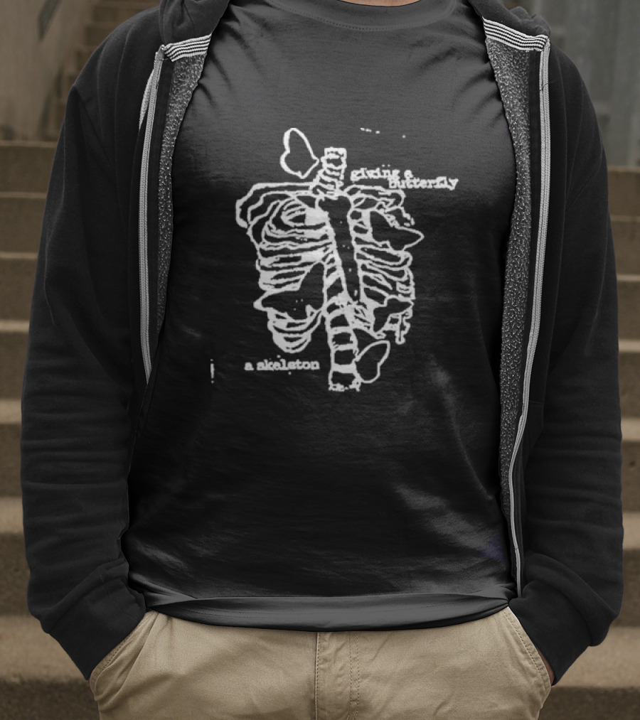 Giving A Butterfly A Skeleton T-Shirt