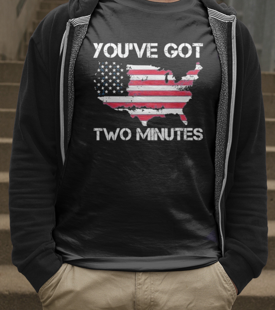 Funny You’Ve Got Two Minutes Map T-Shirt