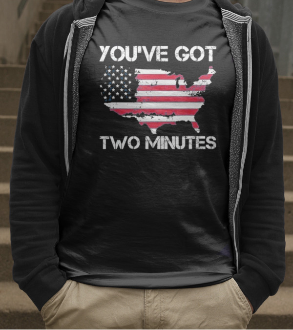 Funny You’Ve Got Two Minutes Map T-Shirt