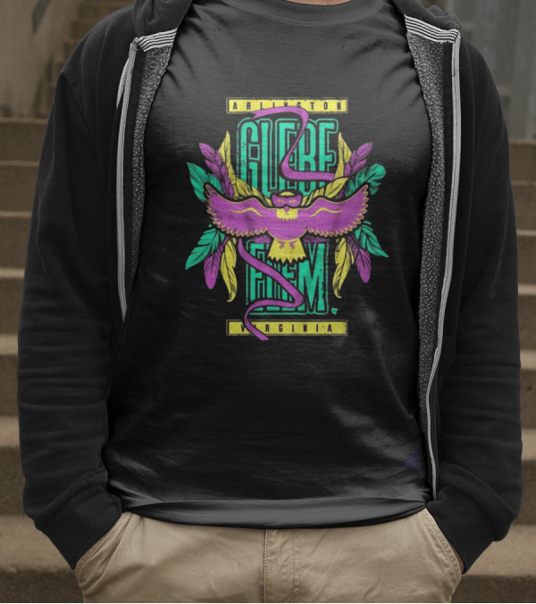 Glebe Elementary Mardi Gras Arlington Virginia T-Shirt
